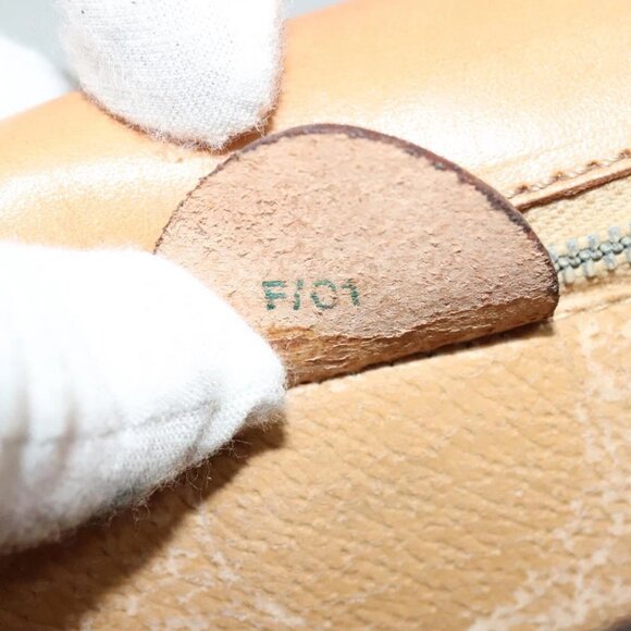 CELINE Macadam Canvas Shoulder Bag PVC Leather Brown Gold Auth yk17805 - Picture 13 of 15